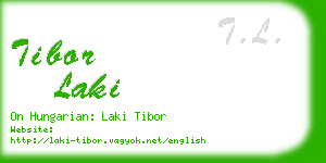 tibor laki business card